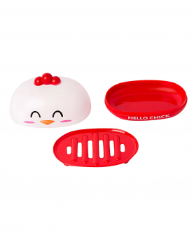 Baby Moo Chick Red Soap Box