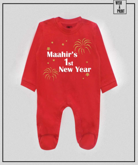 Personalised Name 1st New Year Romper