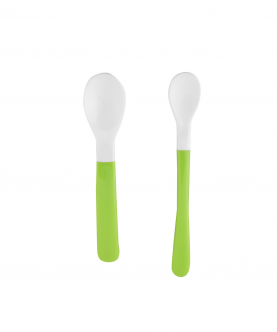 Baby Moo Green Feeding Spoons Set Of 2