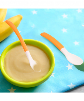 Baby Moo Orange Feeding Spoons Set Of 2