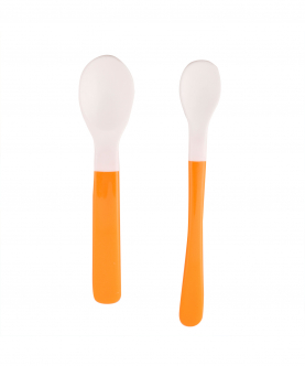 Baby Moo Orange Feeding Spoons Set Of 2