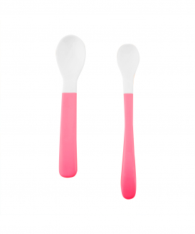 Baby Moo Pink Feeding Spoons Set Of 2