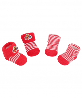 Striped Red 2 Pk Socks