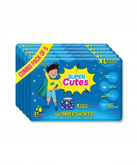 Wonder Shorts For Boys | Pant Style Premium Diaper With Disposable Shorts - XL (10 Pieces)