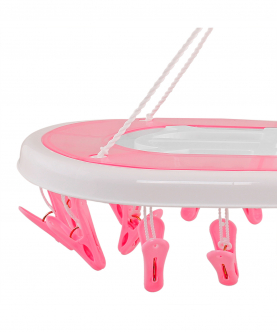 Baby Moo Pink Premium Oval Clip Hanger