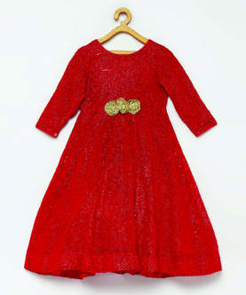 Red Sequins Gown