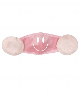 Pink Velvet Mask with Ear coverings