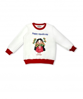 Happy Republic Day Girl Sweatshirt