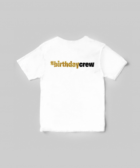 Personalised Gold  Flamingo Birthday T-shirt For Adults