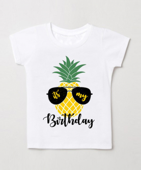 Personalised Tropical Birtdhay T-shirt