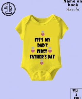 Printed Father Day Romper