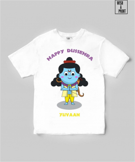 Cute Lord Ram Wishig Dussehra T-shirt