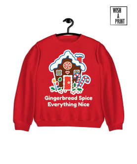 Gingerbread House Red Sweatshirt