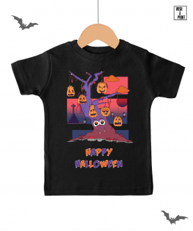 Happy Halloween Black T-shirt