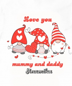 Printed Valentine Gnomes T-shirt