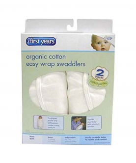 The First Years 2 PK Swaddler Organic Cotton