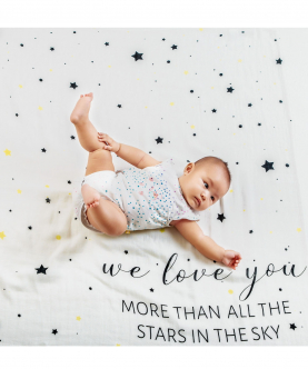 Love You Organic (Personalized) Swaddle