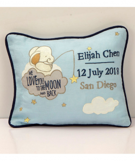 Personalised Love You To The Moon Pillow