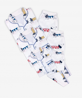 Mini Me Personalised Puppy Love Pajama Set 