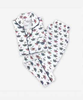 Personalised Sail Away Pajama Set For Men