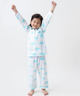 Personalised Organic Clouds Pajama Set
