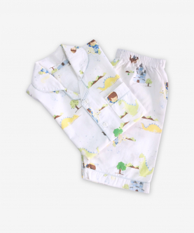 Personalised Organic Prince Shorts Set For Kids