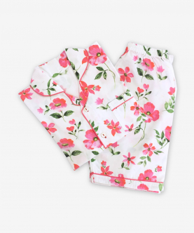 Personalised Organic Blossoms Shorts Set For Kids