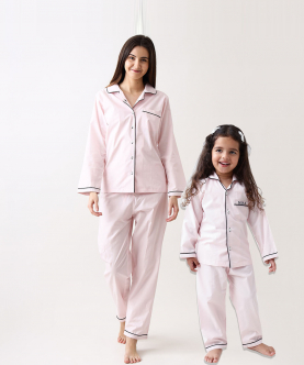 Mini Me Personalised Classy Pink Pajama Set