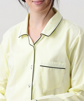 Personalised Sunshine Yellow Pajama Set For Women