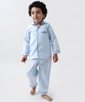 Personalised Sky Blue Pajama Set