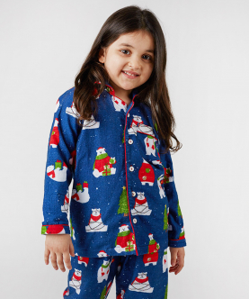 Personalised Polar Bear Pajama Set For Kids