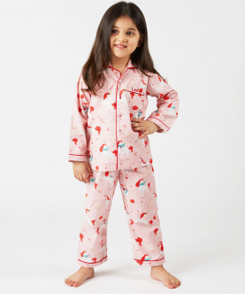 Personalised Christmas Unicorn Pajama Set