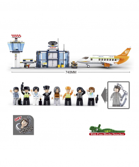 Aviation-International Airport (M38-B0367) (678 Pieces)Building Blocks Kit For Boys And Girls