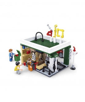 Town-Petrol Station (M38-B0759B) (322 Pieces)Building Blocks Kit For Boys And Girls