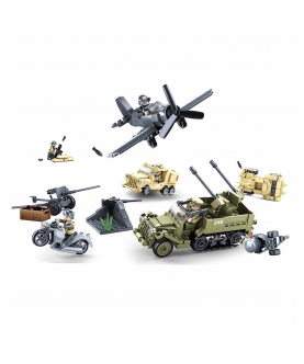 Ww2 Gift Set (M38-B0812) (552 Pieces)Building Blocks Kit For Boys And Girls