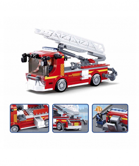 Fire Engine (M38-B0966) (343 Pieces)Building Blocks Kit For Boys And Girls