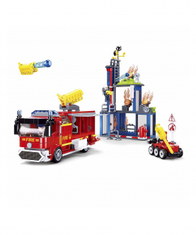 Fire Fighting Training Center (M38-B0967) (585 Pieces)Building Blocks Kit For Boys And Girls