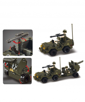 Land Forces-Antiaircraft Flak  (M38-B5900) (138 Pieces)Building Blocks Kit For Boys And Girls