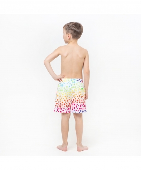 Multicolored Dots Fun In The Sun Shorts