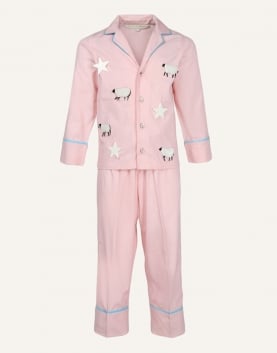 S.Rose Pyjama Set With Blue Stripes