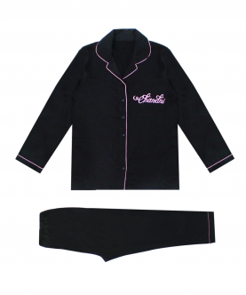 Personalised Satin Night Suit For Adult