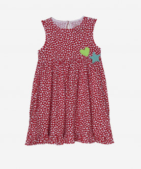 Moira Dress Red And Tiny Hearts