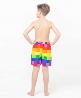 Psychedelic Fish Reversible Flipout Shorts