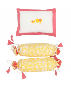Pillow & Bolster Set- Baby Elle - Pink