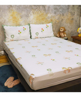 I Am Going To The Circus - Peach Single Bed Set(Flat)