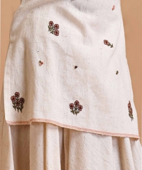 Kala Cotton Skirt With Hand Embroidered Kurta