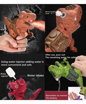Dinosaur Gun Toy Voice Light Modeling Spray Smoke Effect