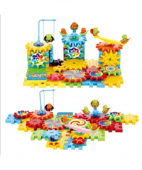 Building Block Kit Gear Box Educational Toy Board Game