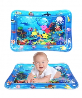 Tummy Time Play Mat With 5 Floating Water Toys