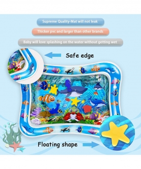 Tummy Time Play Mat With 5 Floating Water Toys